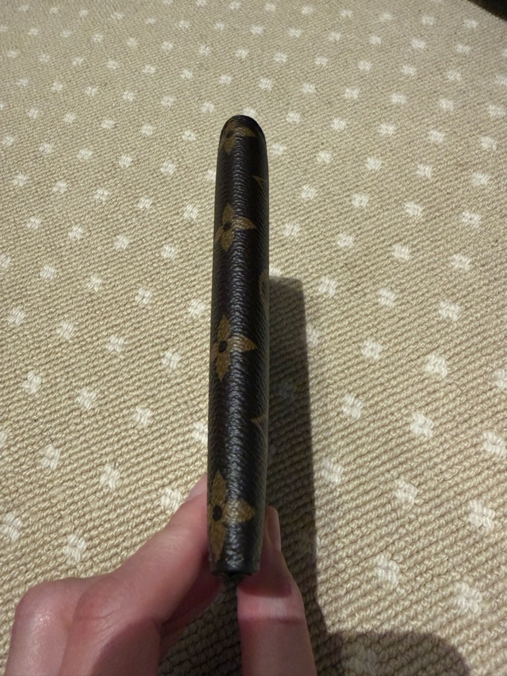 Louis Vuitton Brown and Tan Monogram Passport Cover - Picture 7 of 9